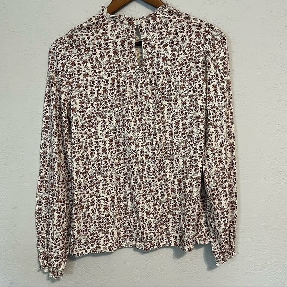 Lucky Brand Long Sleeve Floral Print Blouse - Picture 7 of 11